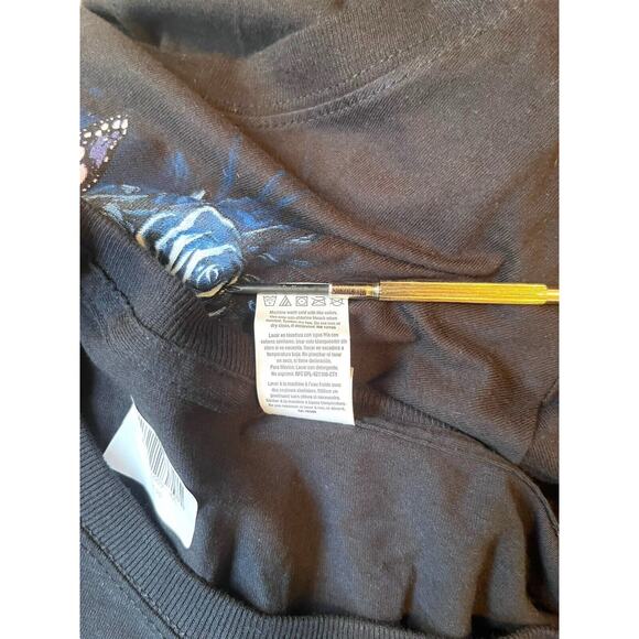 Hot Leathers Women Scoop Neck Top Black Long Sleeve Sz 2XL NWT Heart Locket - Picture 6 of 6